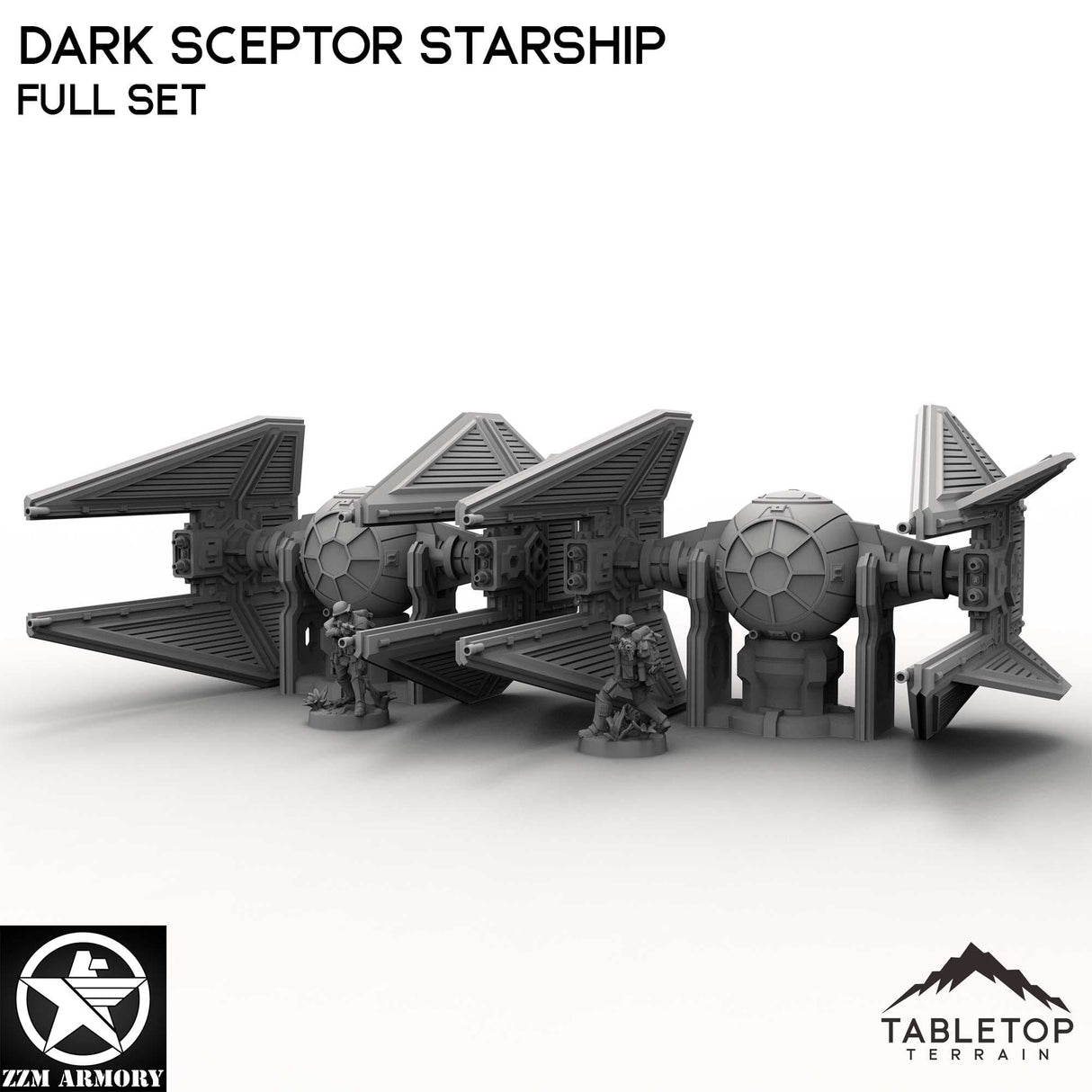 Tabletop Terrain Ship Dark Sceptor Starship