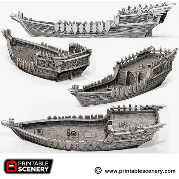 Tabletop Terrain Ship Dhow - Pirate Merchant Ship
