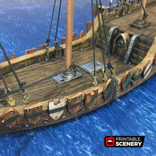 Tabletop Terrain Ship Dhow - Pirate Merchant Ship