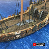 Tabletop Terrain Ship Dhow - Pirate Merchant Ship