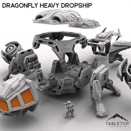 Tabletop Terrain Ship Dragonfly Heavy Dropship