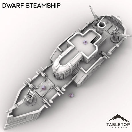 Tabletop Terrain Ship Dwarf Steam Ship
