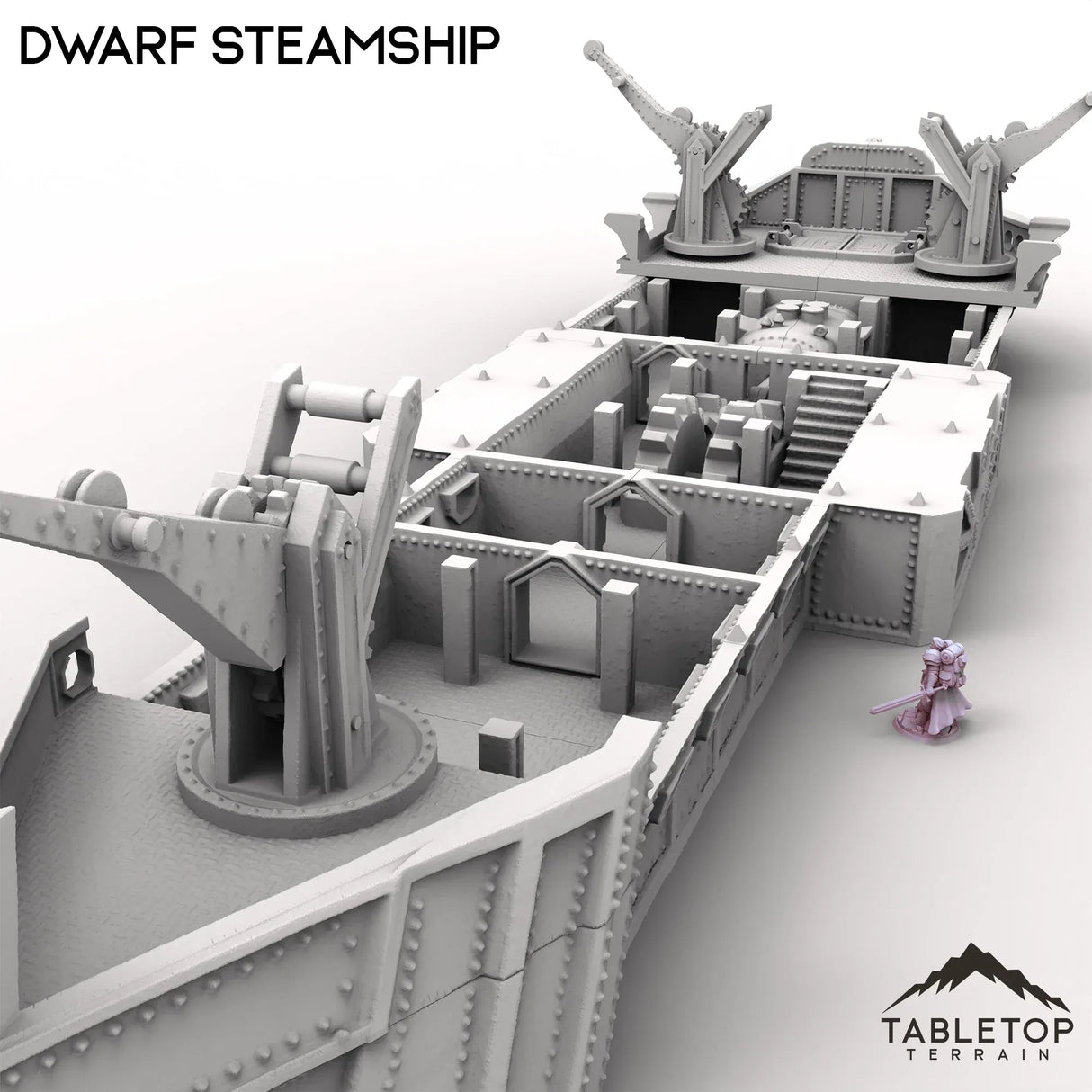 Tabletop Terrain Ship Dwarf Steam Ship
