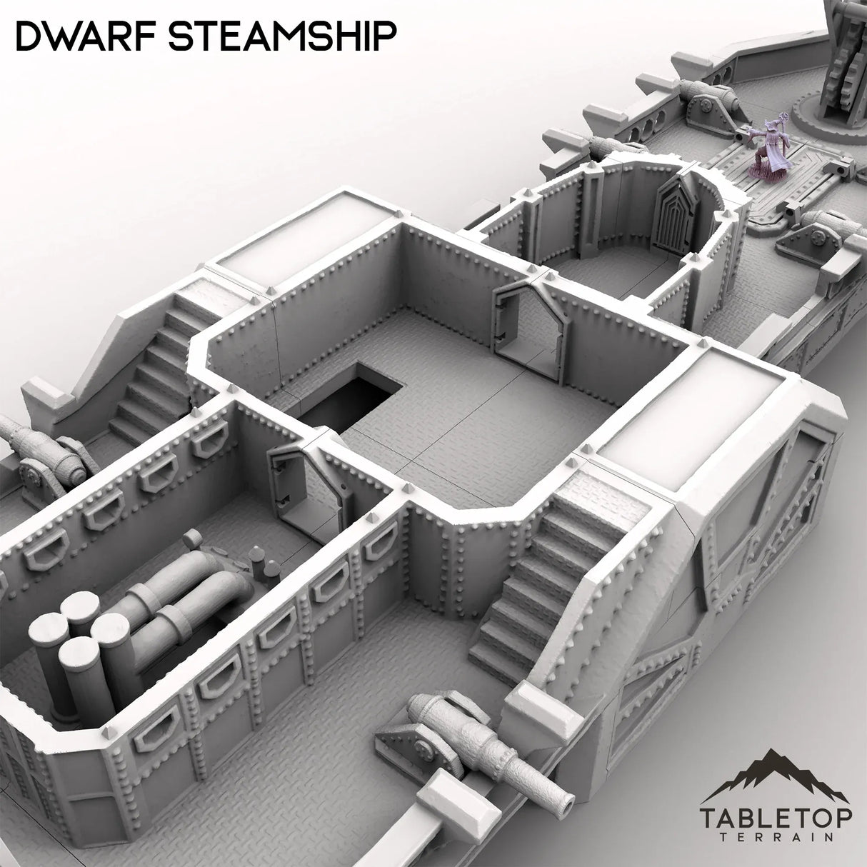 Tabletop Terrain Ship Dwarf Steam Ship
