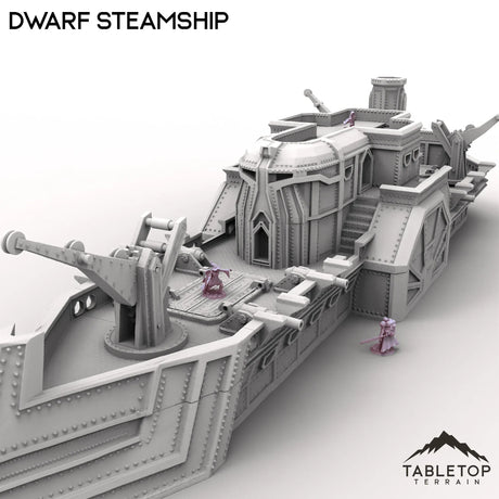 Tabletop Terrain Ship Dwarf Steam Ship