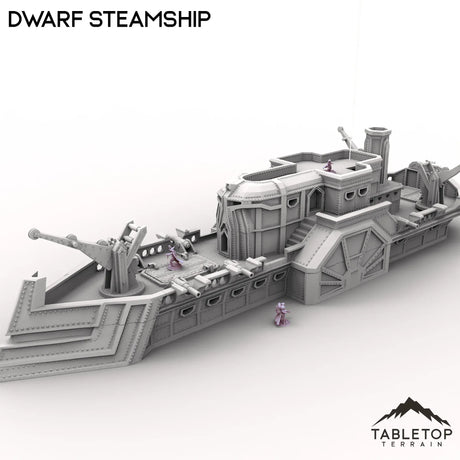 Tabletop Terrain Ship Dwarf Steam Ship