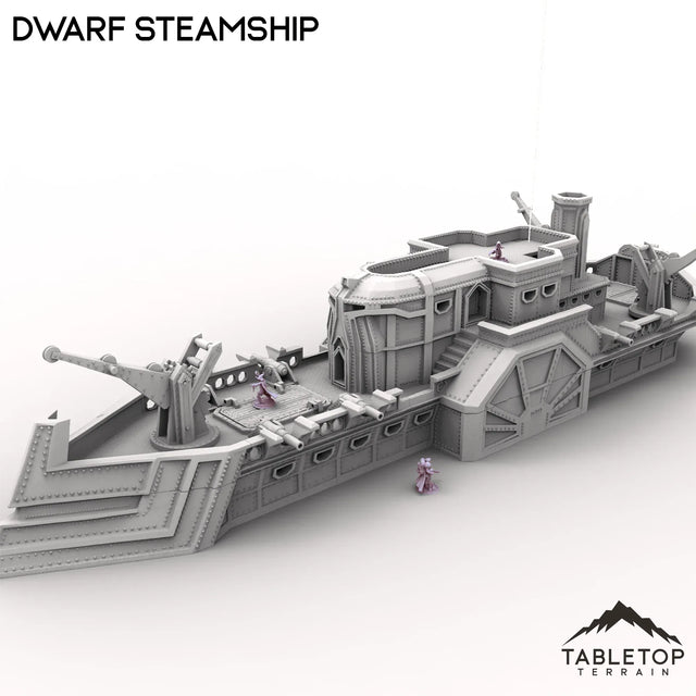 Tabletop Terrain Ship Dwarf Steam Ship