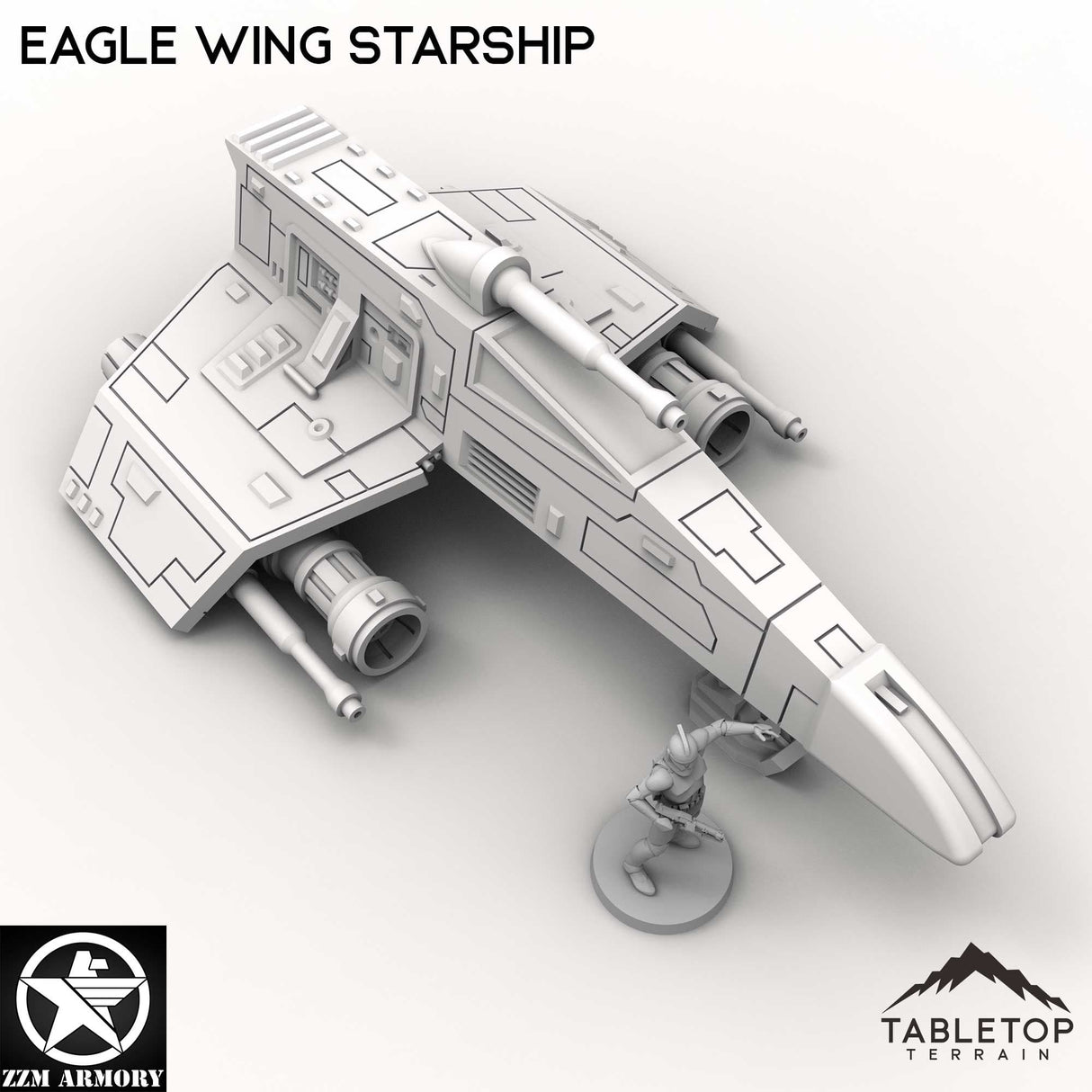 Tabletop Terrain Ship Eagle Wing Starship