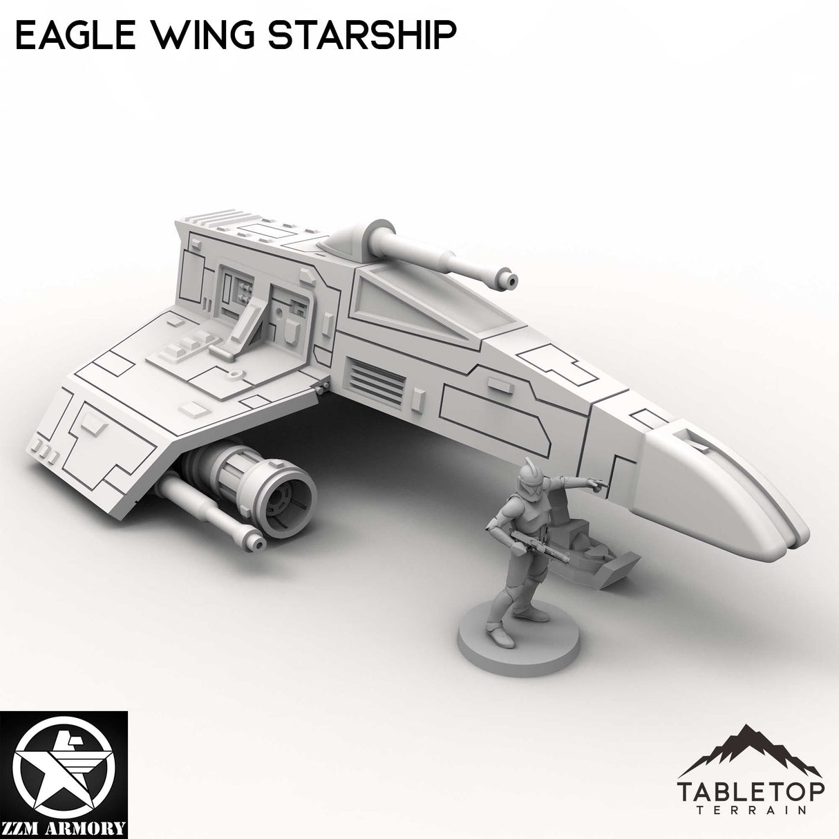 Tabletop Terrain Ship Eagle Wing Starship