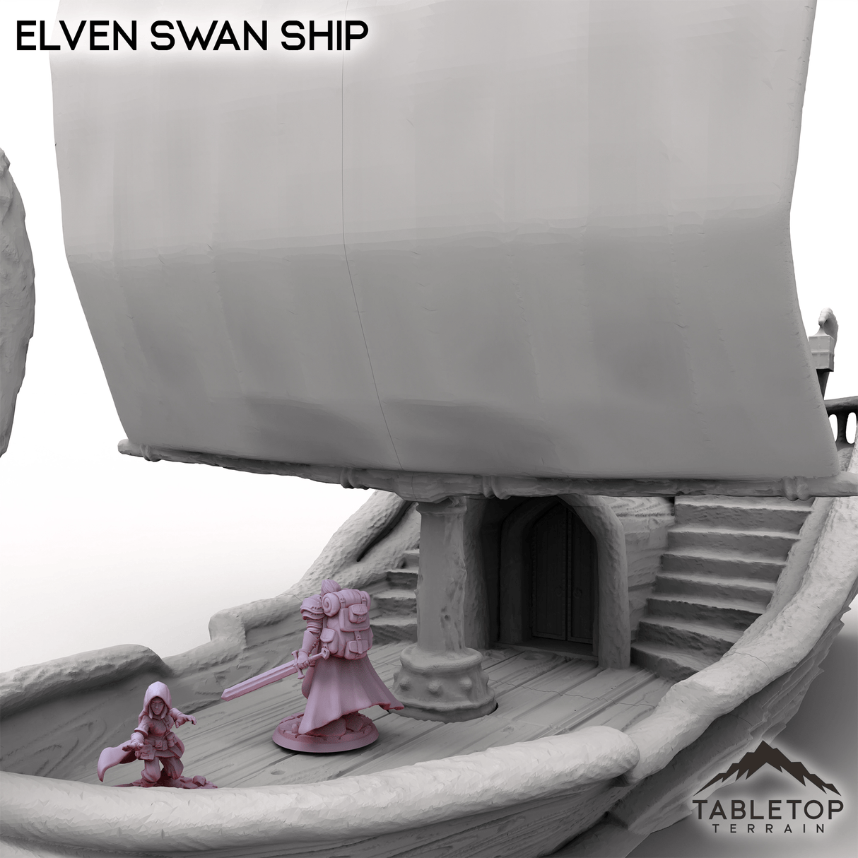Tabletop Terrain Ship Elven Swan Ship