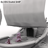 Tabletop Terrain Ship Elven Swan Ship