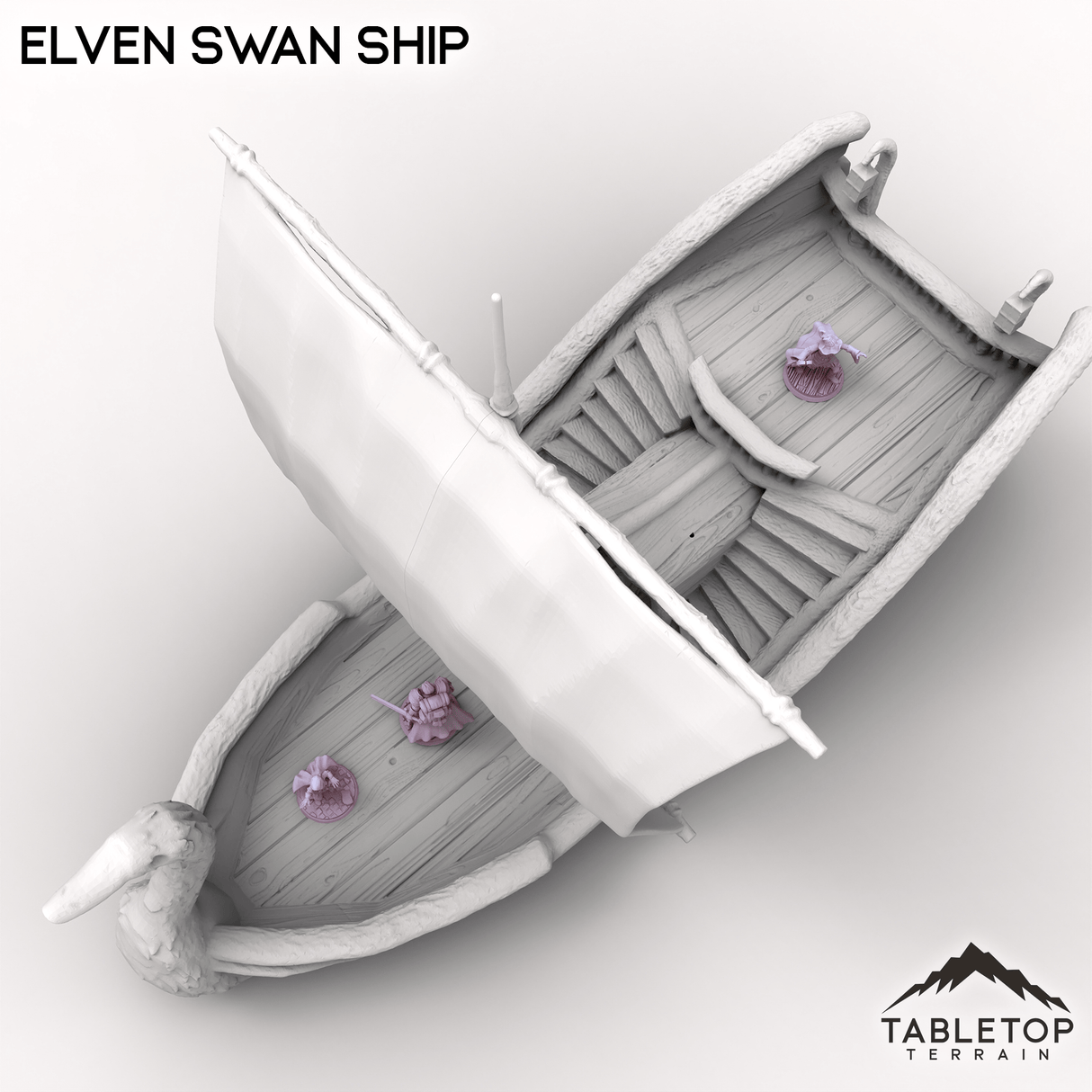 Tabletop Terrain Ship Elven Swan Ship