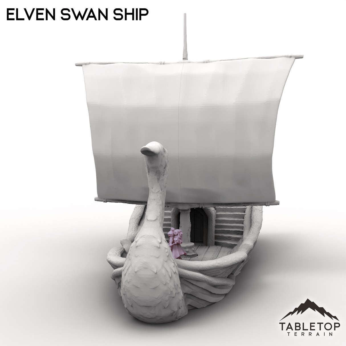 Tabletop Terrain Ship Elven Swan Ship