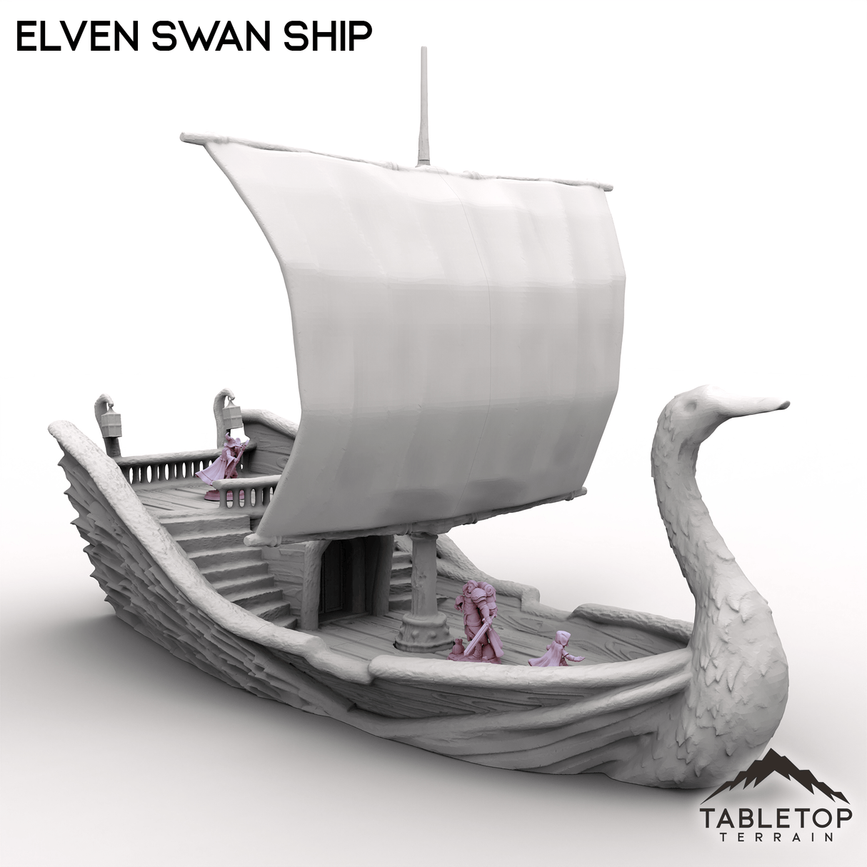 Tabletop Terrain Ship Elven Swan Ship