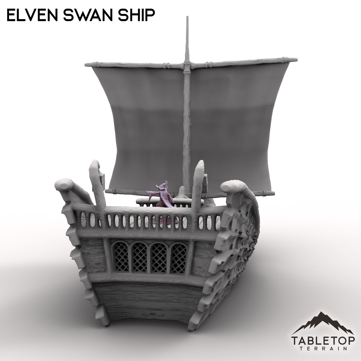 Tabletop Terrain Ship Elven Swan Ship