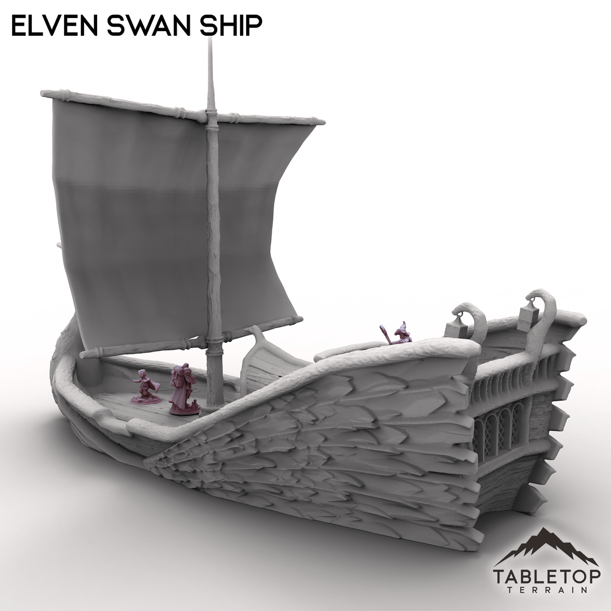 Tabletop Terrain Ship Elven Swan Ship