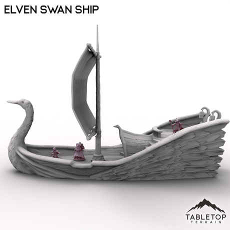 Tabletop Terrain Ship Elven Swan Ship