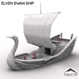 Tabletop Terrain Ship Elven Swan Ship