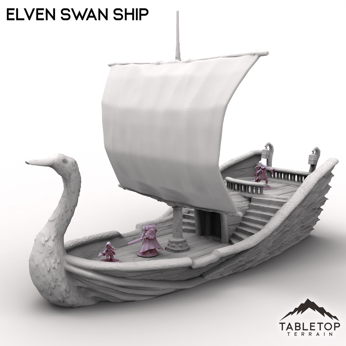 Tabletop Terrain Ship Elven Swan Ship