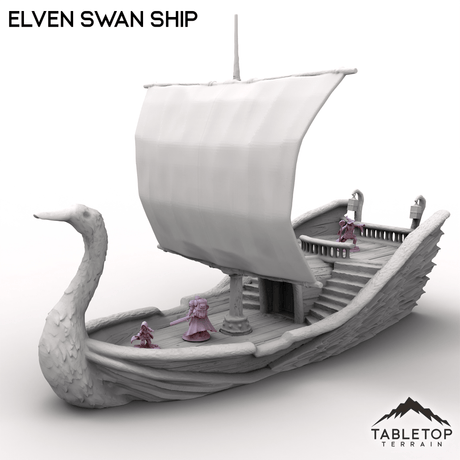 Tabletop Terrain Ship Elven Swan Ship