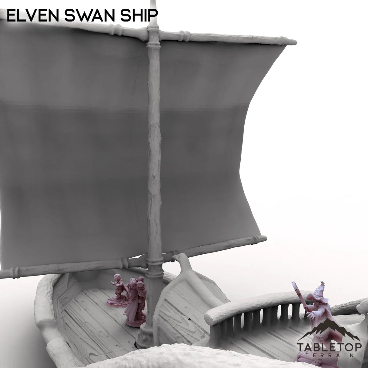Tabletop Terrain Ship Elven Swan Ship
