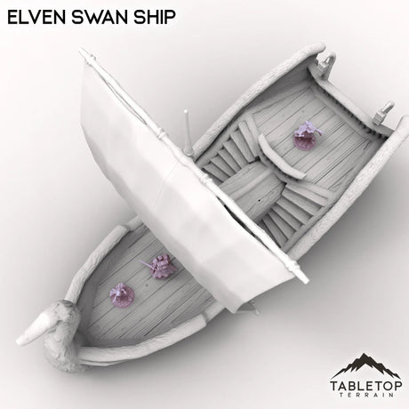 Tabletop Terrain Ship Elven Swan Ship