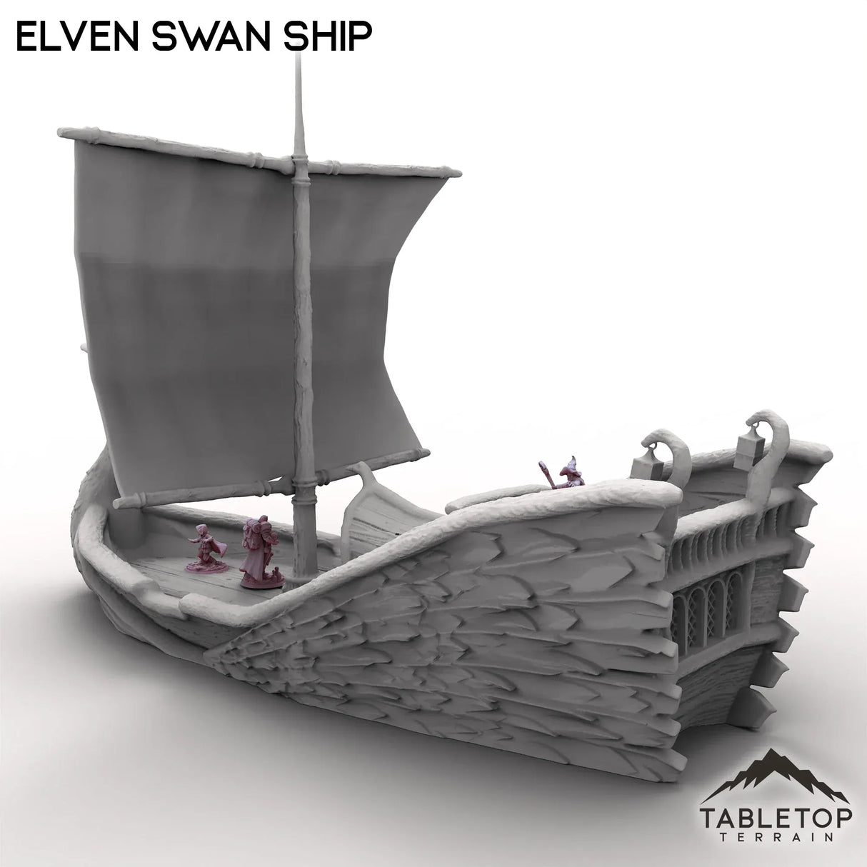Tabletop Terrain Ship Elven Swan Ship