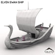 Tabletop Terrain Ship Elven Swan Ship