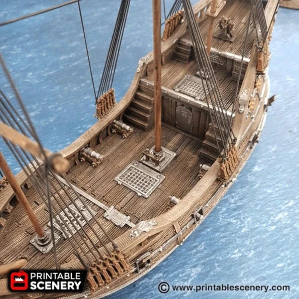 Tabletop Terrain Ship Fluyt - Pirate Ship