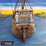 Tabletop Terrain Ship Fluyt - Pirate Ship