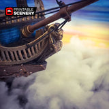 Tabletop Terrain Ship Flying Frigate - Flying Pirate Ship