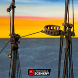 Tabletop Terrain Ship Frigate Mk2 - Pirate Ship