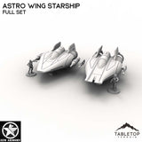 Tabletop Terrain Ship Full Set Astro Wing Starship