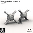 Tabletop Terrain Ship Full Set Dark Buzzard Starship