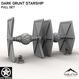 Tabletop Terrain Ship Full Set Dark Grunt Starship