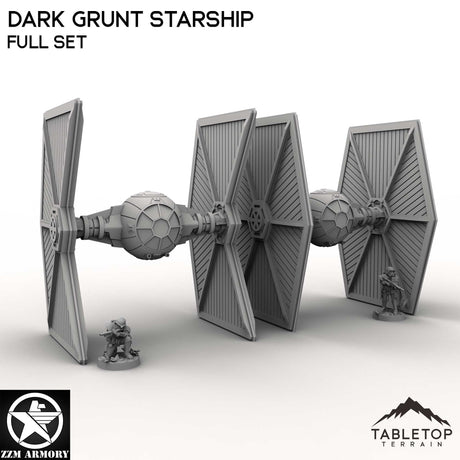 Tabletop Terrain Ship Full Set Dark Grunt Starship