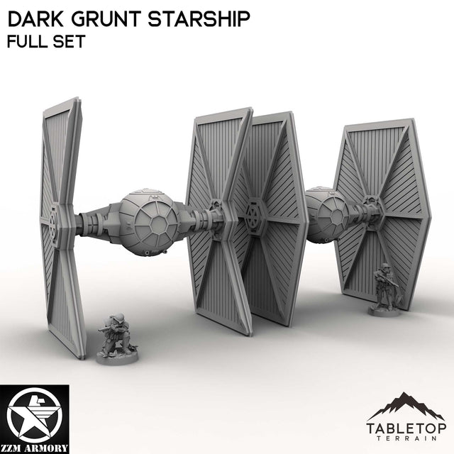 Tabletop Terrain Ship Full Set Dark Grunt Starship
