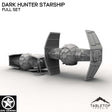 Tabletop Terrain Ship Full Set Dark Hunter Starship
