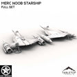Tabletop Terrain Ship Full Set Merc Noob Starship