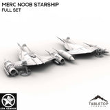 Tabletop Terrain Ship Full Set Merc Noob Starship