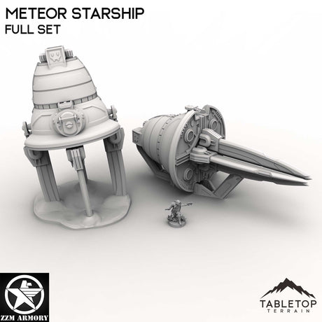 Tabletop Terrain Ship Full Set Meteor Starship
