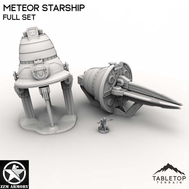 Tabletop Terrain Ship Full Set Meteor Starship