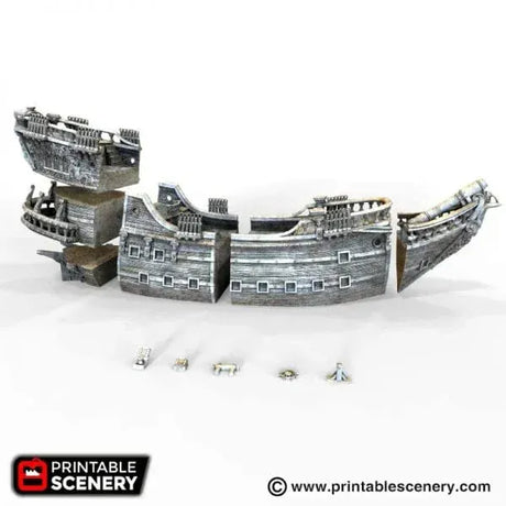 Tabletop Terrain Ship Galleon - Pirate Ship