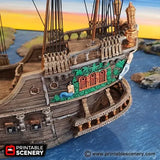 Tabletop Terrain Ship Galleon - Pirate Ship