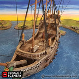 Tabletop Terrain Ship Galleon - Pirate Ship
