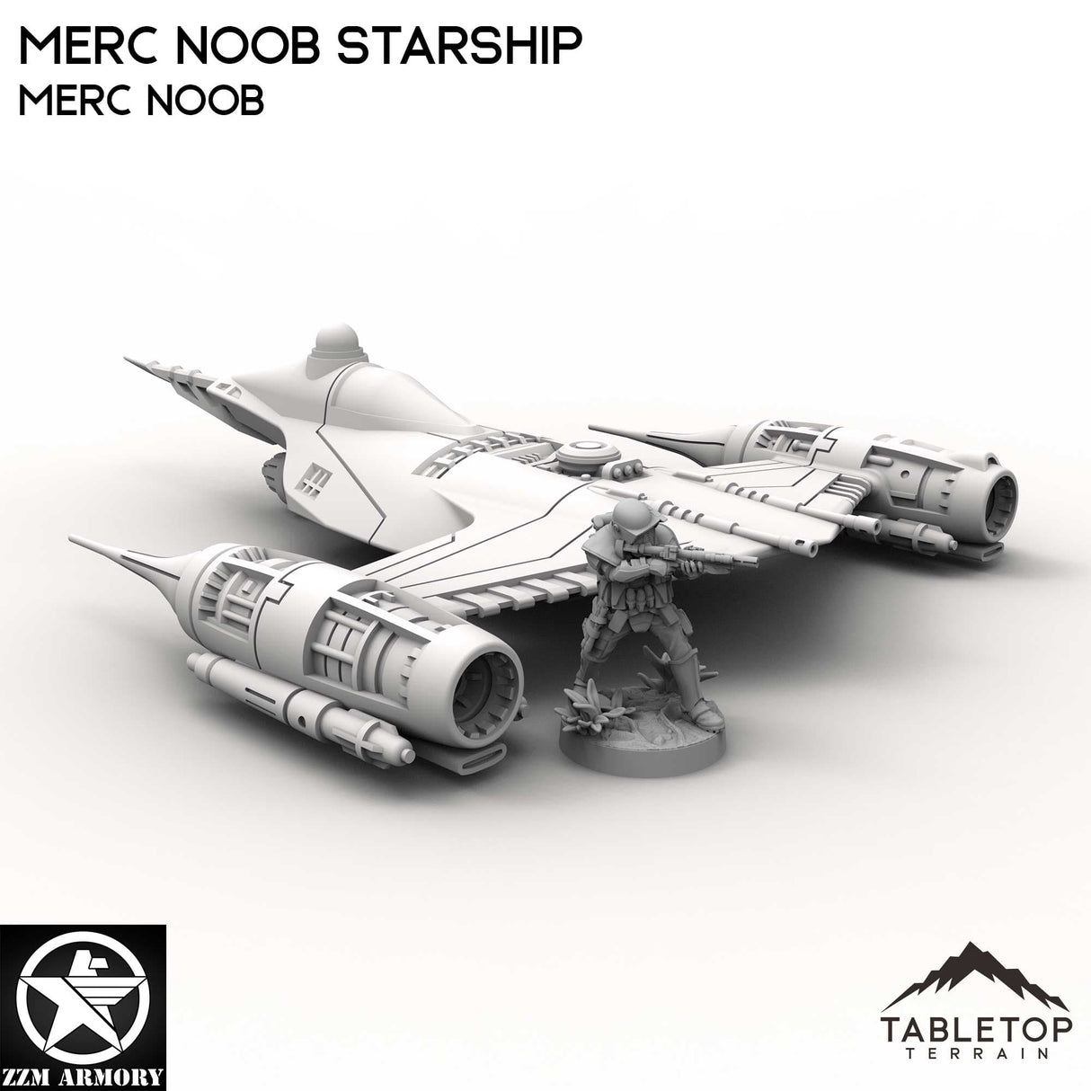 Tabletop Terrain Ship Merc Noob Merc Noob Starship