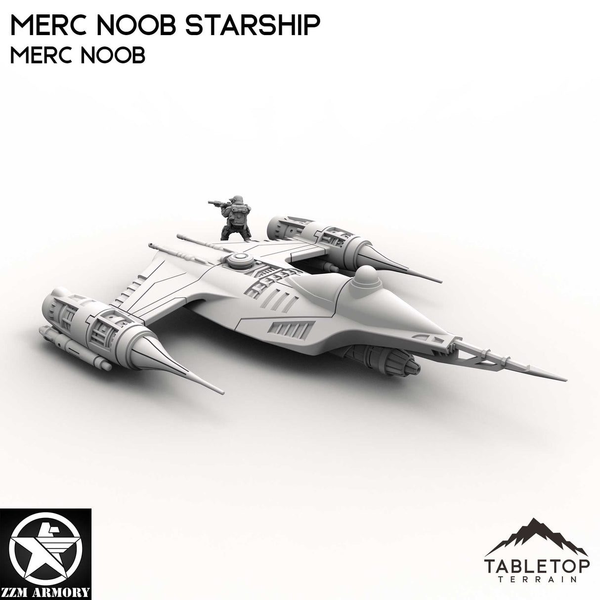 Tabletop Terrain Ship Merc Noob Starship