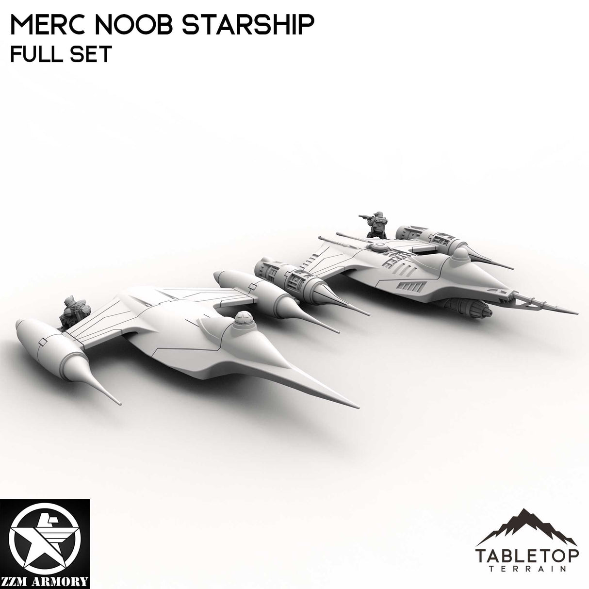Tabletop Terrain Ship Merc Noob Starship