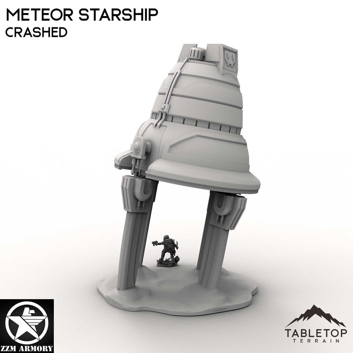 Tabletop Terrain Ship Meteor Starship
