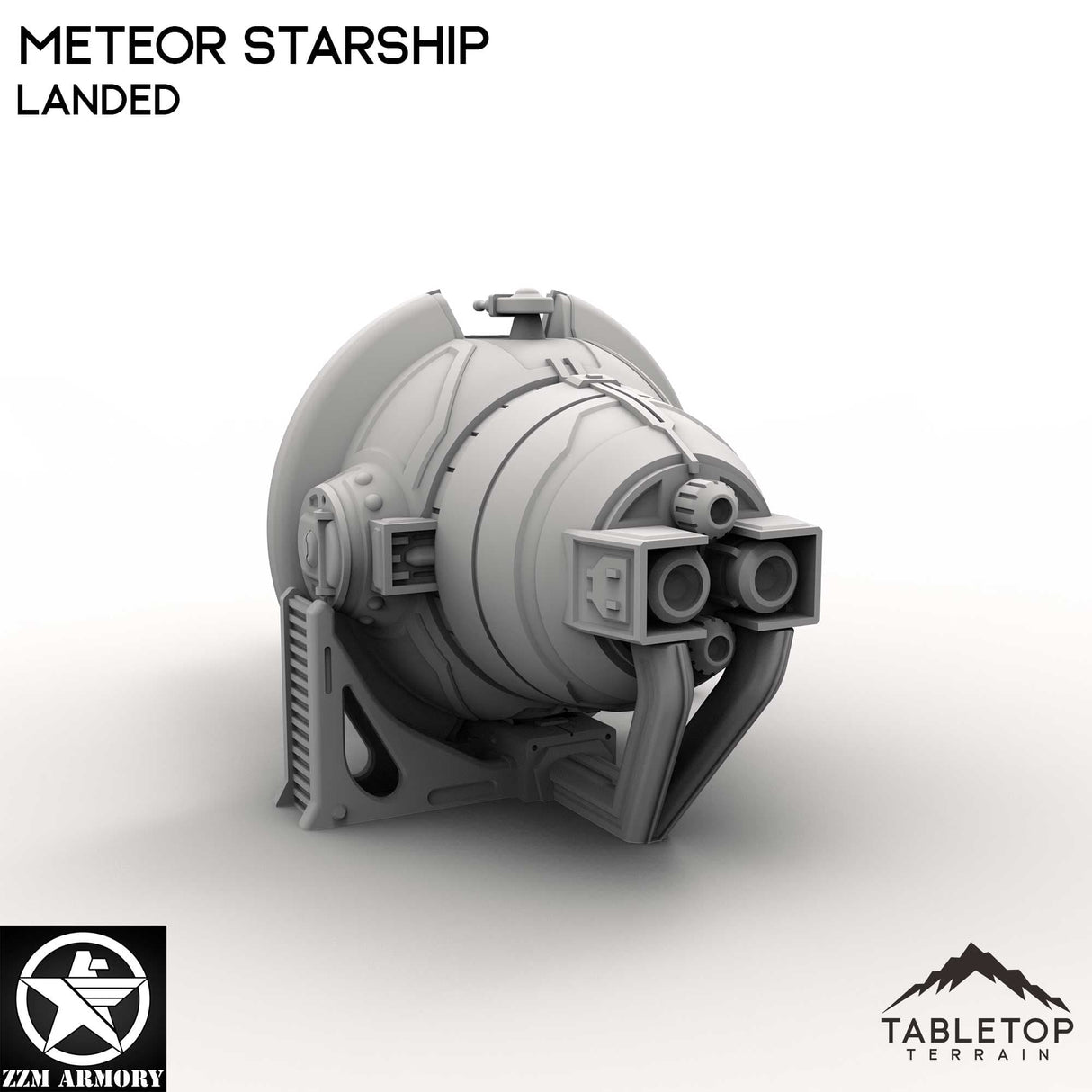 Tabletop Terrain Ship Meteor Starship